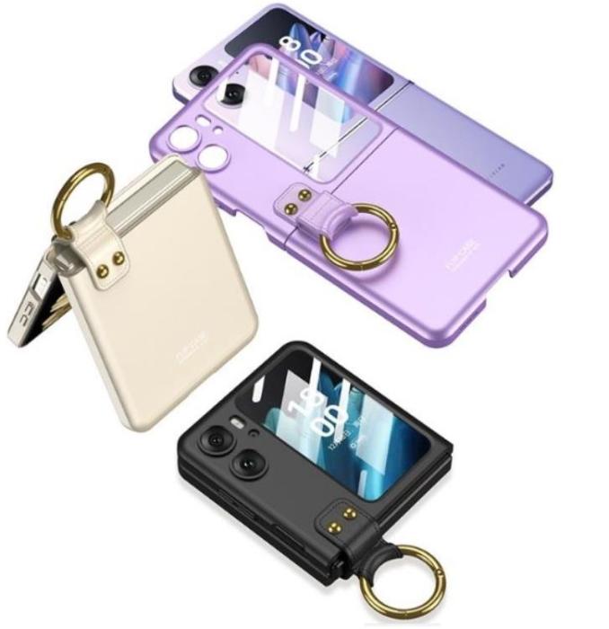 OEM - Oppo Find N2 Flip Mobilskal Ringhållare Kickstand - Lila