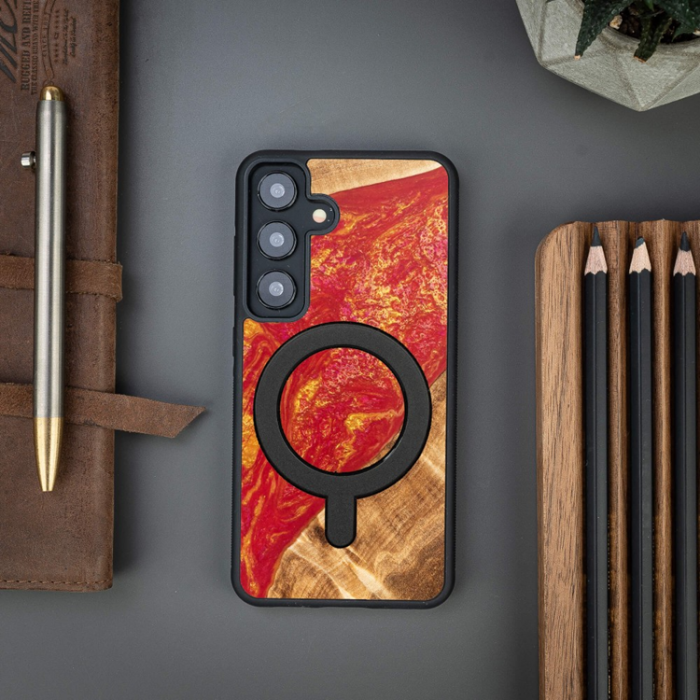 Bewood - Bewood Galaxy A55 5G Mobilskal MagSafe Unique Neons Paris