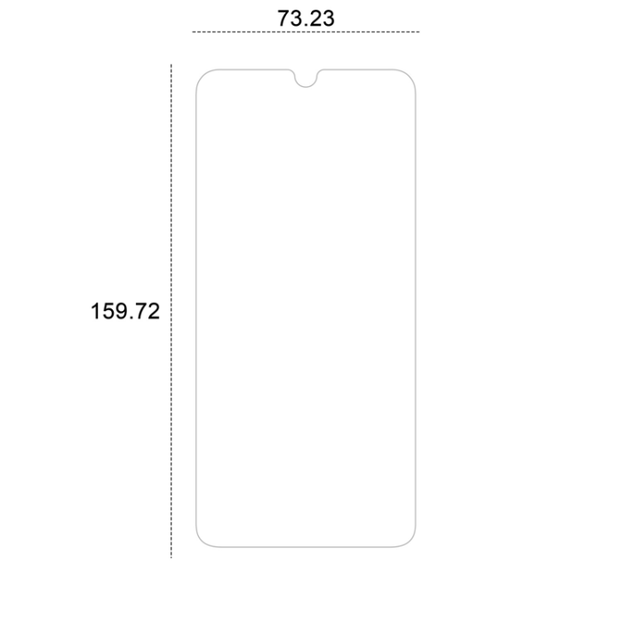 Etteri - Etteri Galaxy A16 5G Härdat Glas Skärmskydd Hybrid - Transparent