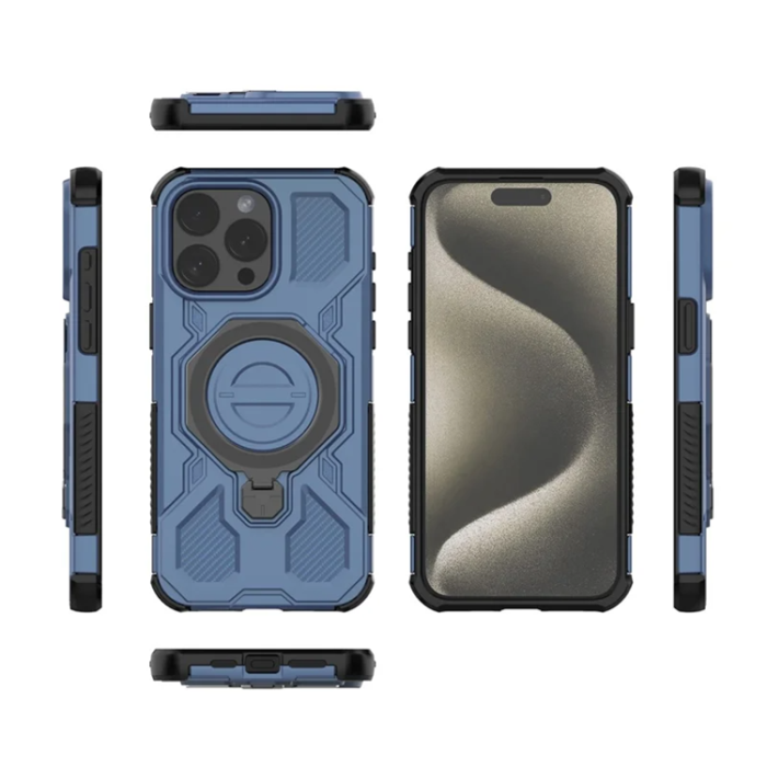 OEM - Mobilskal till iPhone 15 Pro Max Plast Shockproof - Blå