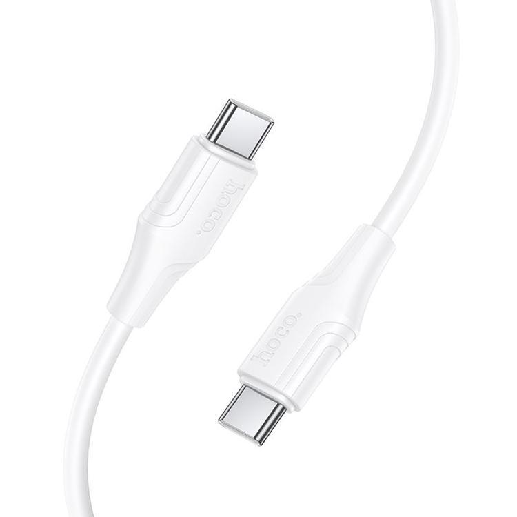 HOCO USB-C till USB-C 60W Kabel 1m Silikon X124 - Vit | 3541 | AlltMobil