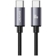 USAMS - USAMS USB-C till USB-C 60W Kabel 1m U91 - Tarnish