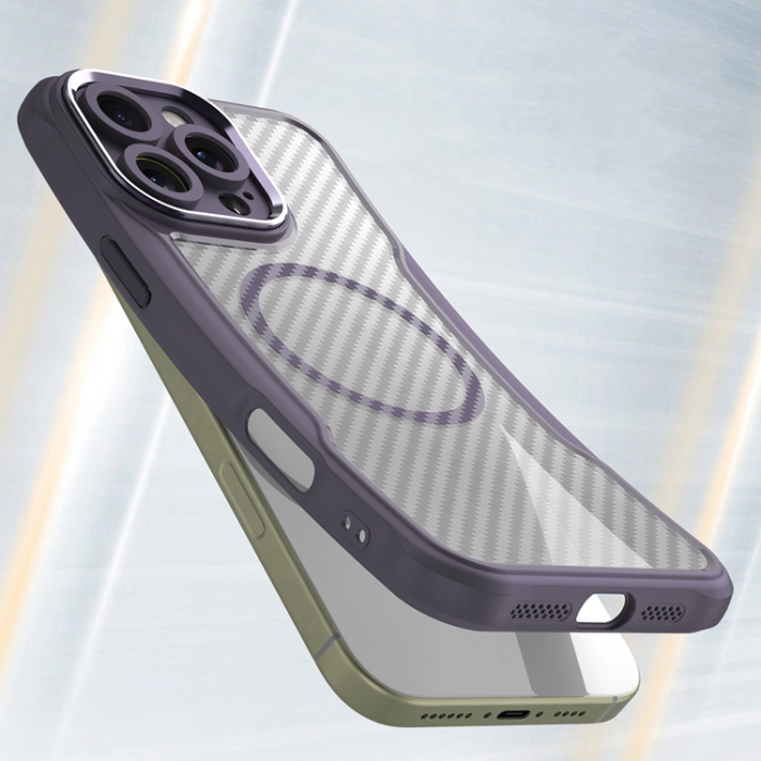 OEM - iPhone 16 Pro Max Mobilskal MagSafe Silikon Leading - Lila