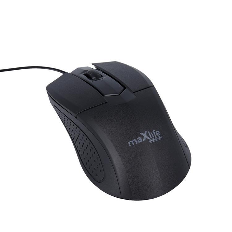 Maxlife Optisk Mus 1000 DPI 1,2 m MXHM-01 - Svart | 264 | AlltMobil