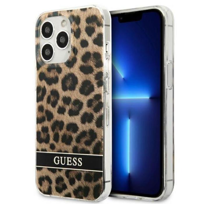 Guess - Guess iPhone 13 Pro Mobilskal Leopard - Brun