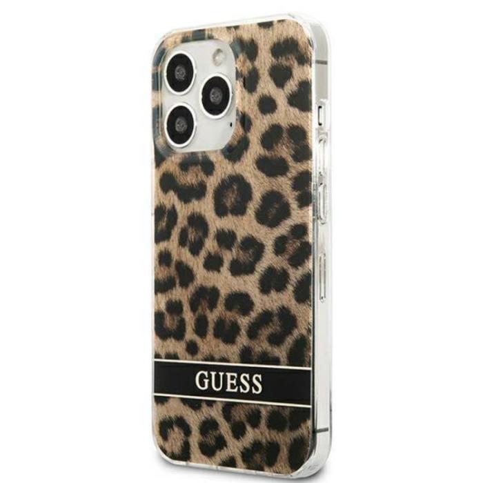 Guess - Guess iPhone 13 Pro Mobilskal Leopard - Brun