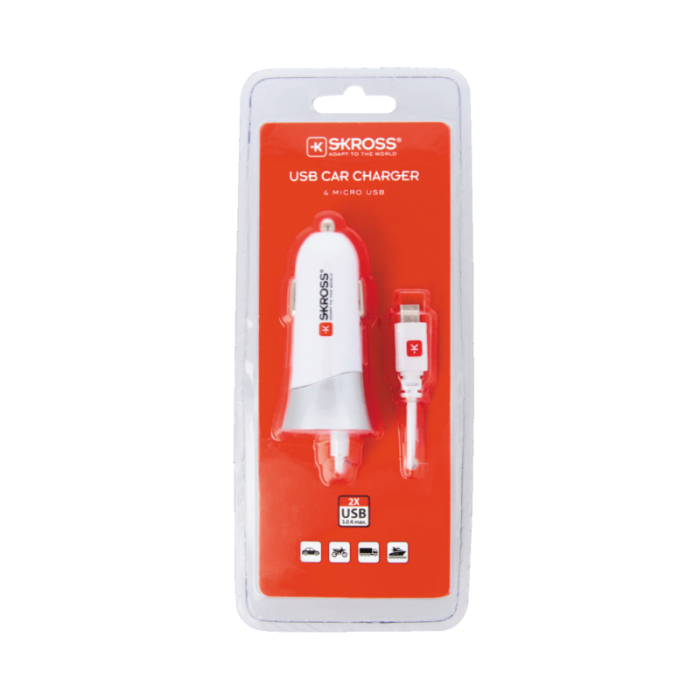 UTGATT1 - SKross USB-Billaddare med Micro-USB Kabel