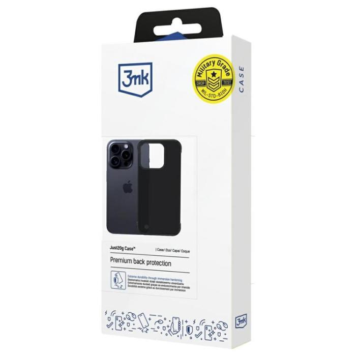 3MK - 3MK iPhone 15 Pro Mobilskal Matt Just20g - Svart