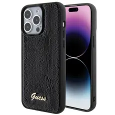 Guess - Guess iPhone 15 Pro Max Mobilskal Sequin Script Metal - Svart