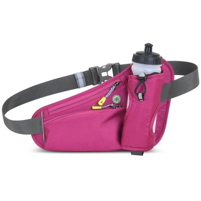 A-One Brand - Sport Running Bältesväska med Vattenflaskhållare - Rosa