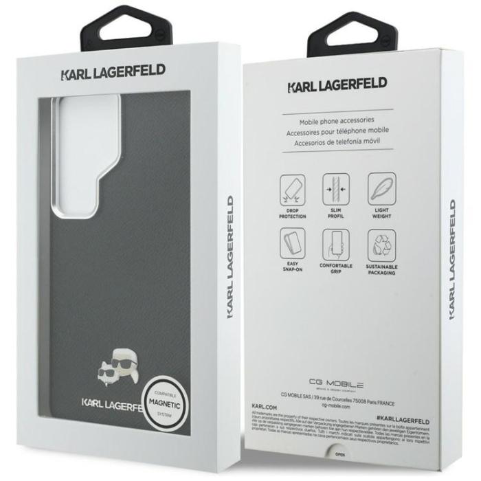 KARL LAGERFELD - Karl Lagerfeld Mobilskal För Galaxy S26 Ultra MagSafe Saffiano KC Metal Logo