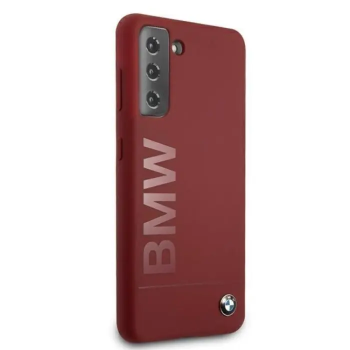 BMW - BMW Silicone Signature Logo Skal Galaxy S21 5G - Röd