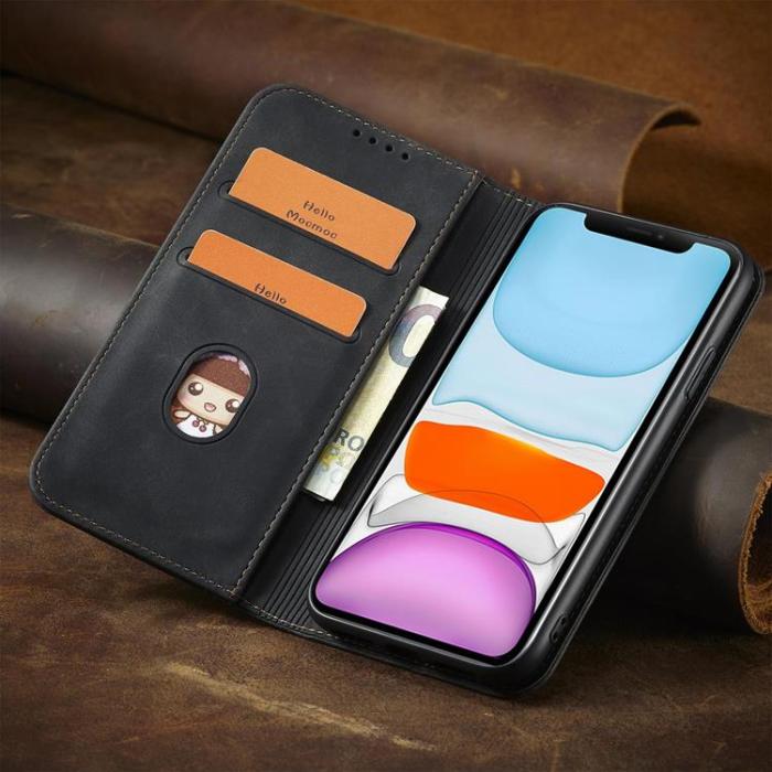 UTGATT - iPhone 12 Plånboksfodral Magnet Fancy - Svart