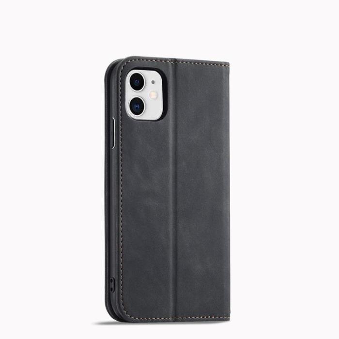 UTGATT - iPhone 12 Plånboksfodral Magnet Fancy - Svart