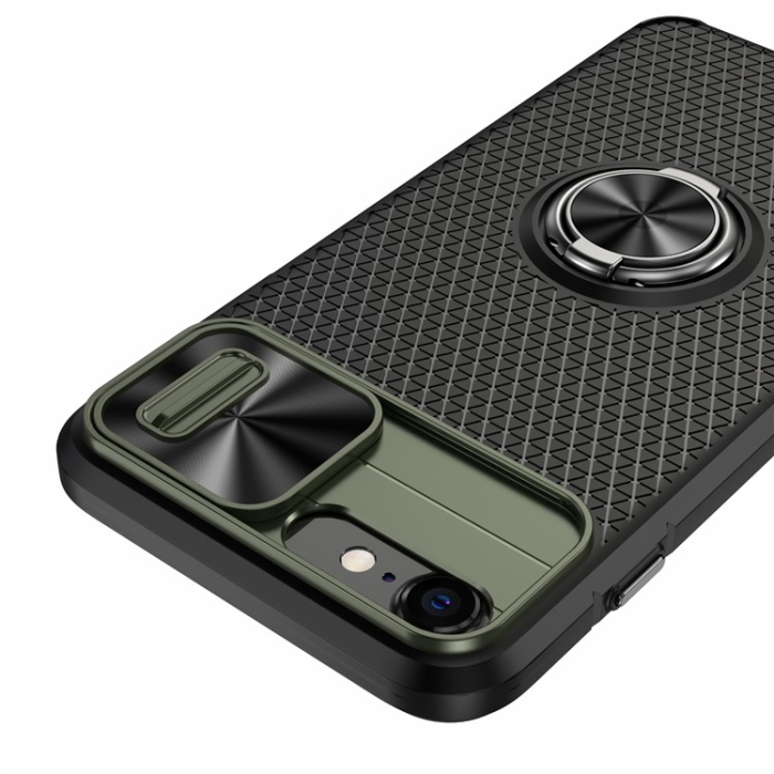 A-One Brand - iPhone 7/8/SE (2020/2022) Mobilskal Ringhållare Kickstand - Grön