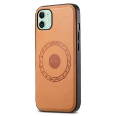 DENIOR - DENIOR iPhone 11 Fodral MagSafe KonstL&auml;der Khaki