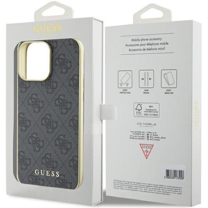 Guess - Guess iPhone 15 Pro Max Mobilskal Charms Collection - Grå