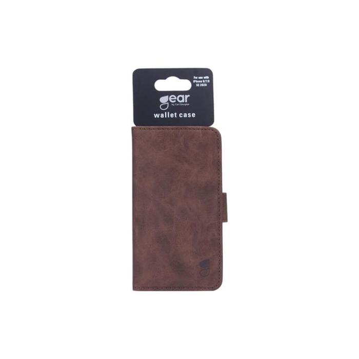GEAR - GEAR Mobilfodral Nubuck PU iPhone 6 / 7 / 8 / SE - Brun
