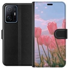 iSecrets - Pl&aring;nboksfodral till Xiaomi 11T med Rosa Tulpaner