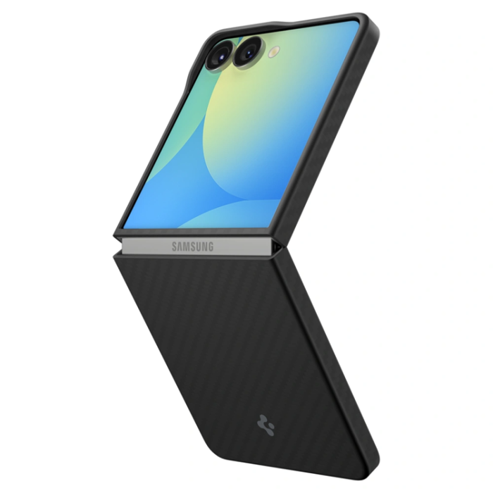 Spigen - Spigen Galaxy Z Flip 7 Mobilskal Airskin Aramid - Svart