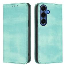 OEM - Samsung Galaxy S26+ Pl&aring;nboksfodral Konstl&auml;der Retro Textur - Mintgr&ouml;n