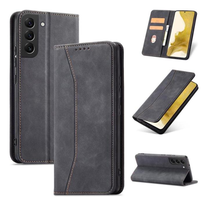 OEM - Galaxy S23 Ultra Plånboksfodral Magnet Fancy - Svart
