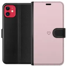 Gustaf - Pl&aring;nboksfodral till Apple iPhone 11 med Litet Hj&auml;rta