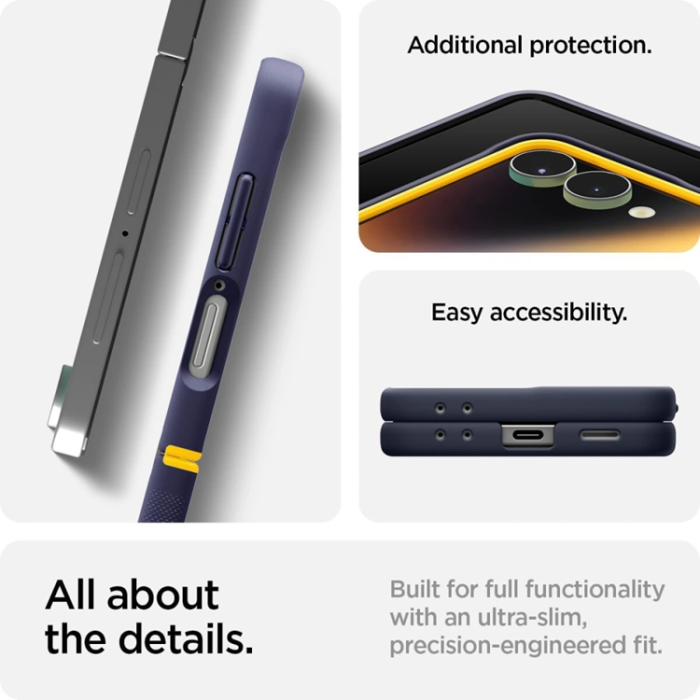 Spigen - Spigen Galaxy Z Flip 7 Mobilskal Magsafe Nano Pop - Marinblå