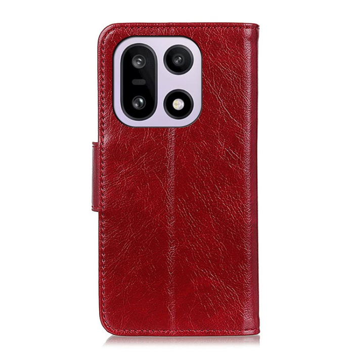 A-One Brand - OnePlus 15 5G Plånboksfodral Nappa Texture Äkta läder