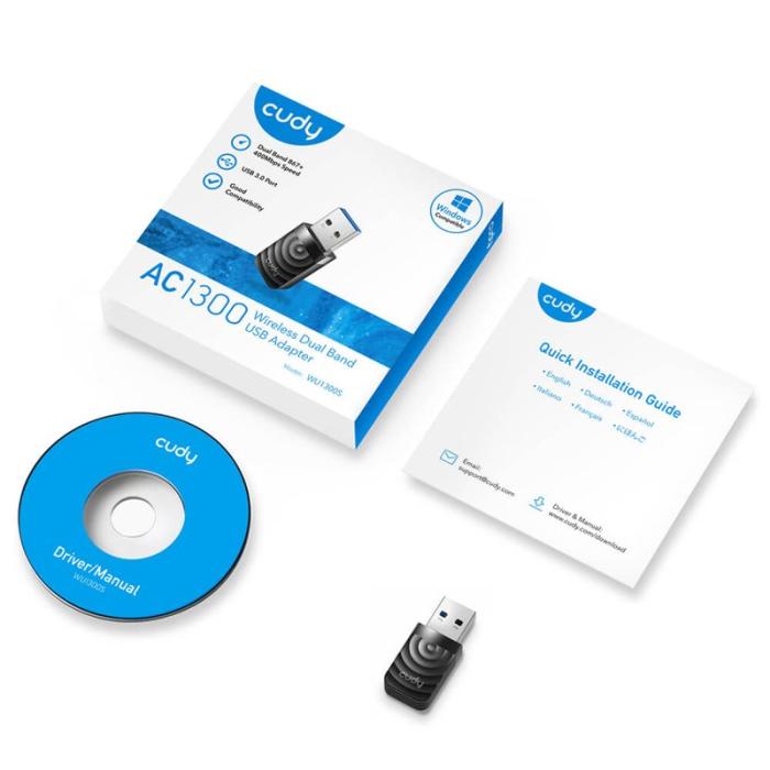 CUDY - CUDY Adapter USB WU1300S AC1300