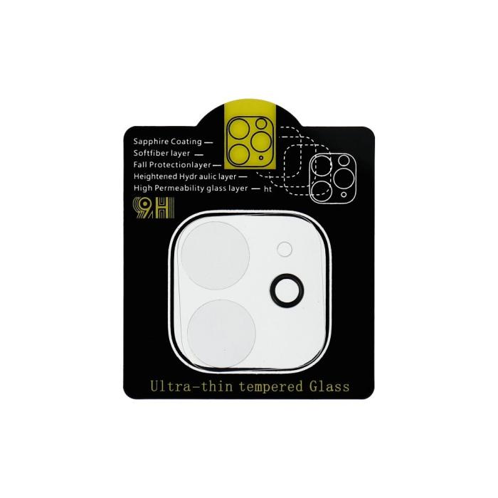 OEM - 5D Full Glue Kameralinsskydd i Härdat glas för iPhone 12 Transparent