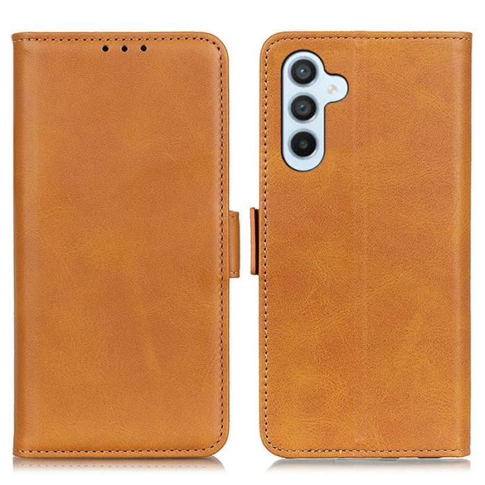 OEM - Mobilfodral för Samsung Galaxy S26 Plus Kickstand Konstläder - Gul