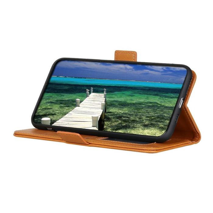 OEM - Mobilfodral för Samsung Galaxy S26 Plus Kickstand Konstläder - Gul