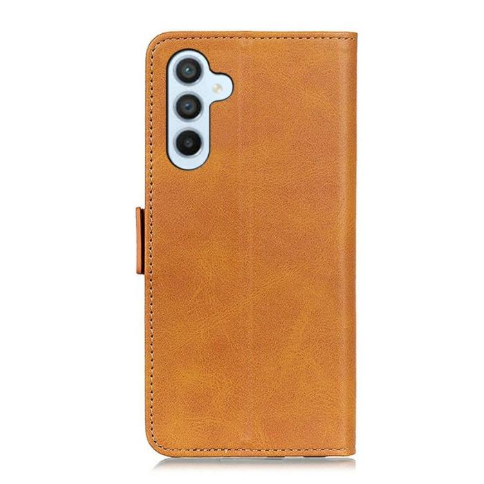 OEM - Mobilfodral för Samsung Galaxy S26 Plus Kickstand Konstläder - Gul