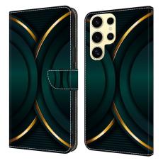 OEM - Pl&aring;nboksfodral f&ouml;r Samsung Galaxy S26 Ultra Konstl&auml;der St&auml;ll - Guld