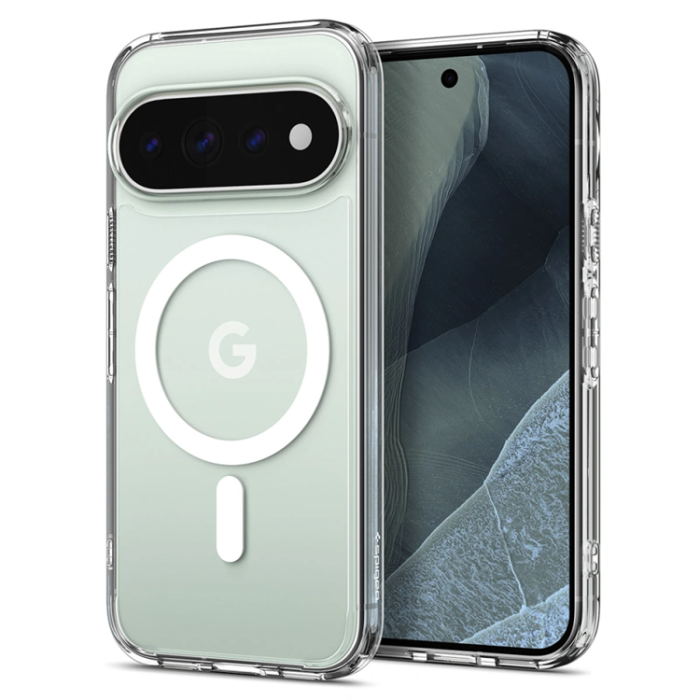 Spigen - Spigen Mobilskal För Google Pixel 11 Pro Magsafe Ultra Hybrid - Clear/Vit