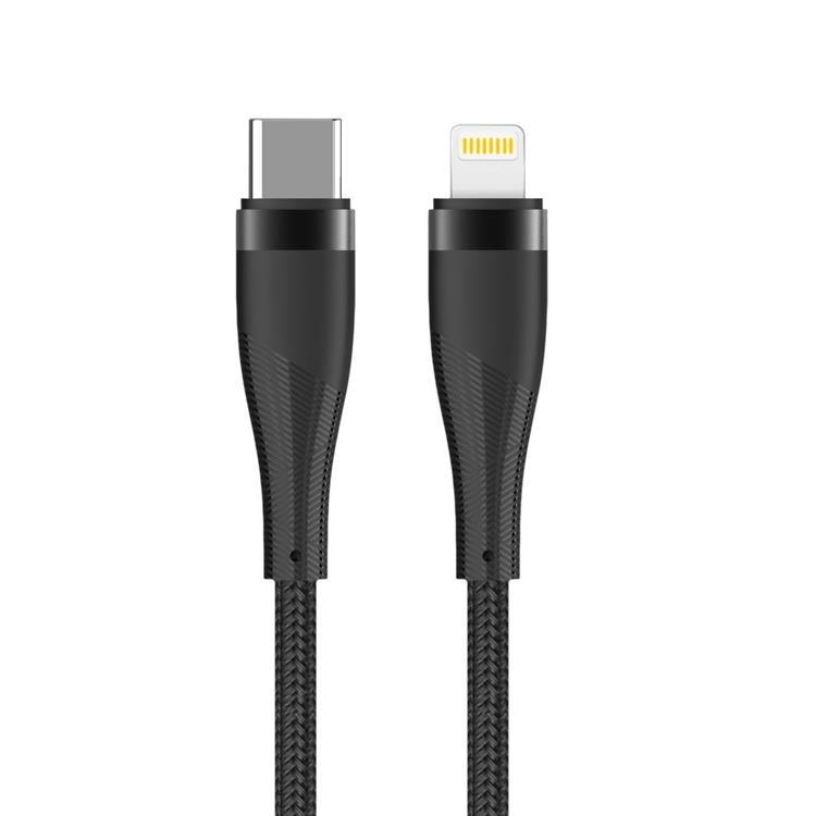 Maxlife USB-C till Lightning kabel 1m 27W MXUC-08 - Svart | 3541 | AlltMobil