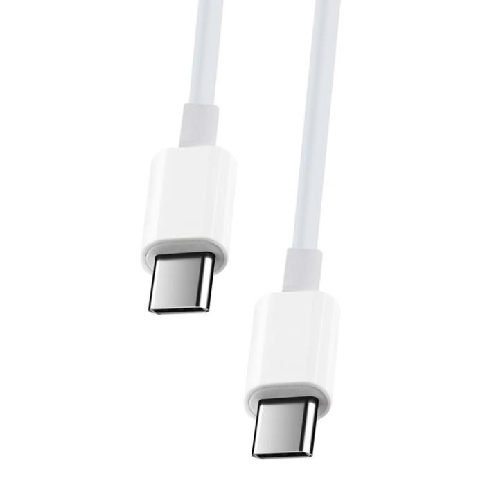 Maxlife - Maxlife USB-C till USB-C kabel 2m 100W MXUC-05 - Vit