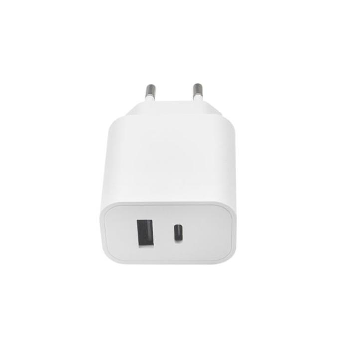 Maxlife - Maxlife Väggladdare 1x USB-C 1x USB 20W MXTC-06 - Vit