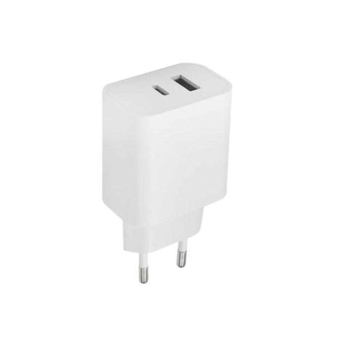 Maxlife - Maxlife Väggladdare 1x USB-C 1x USB 20W MXTC-06 - Vit