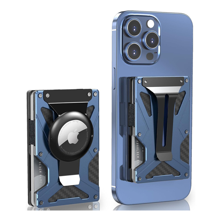 Magsafe Korthållare med AirTag & RFID (Blå) | 2353 | AlltMobil