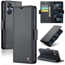 Caseme - CASEME Pl&aring;nboksfodral Konstl&auml;der f&ouml;r Samsung Galaxy A06 4G - Svart