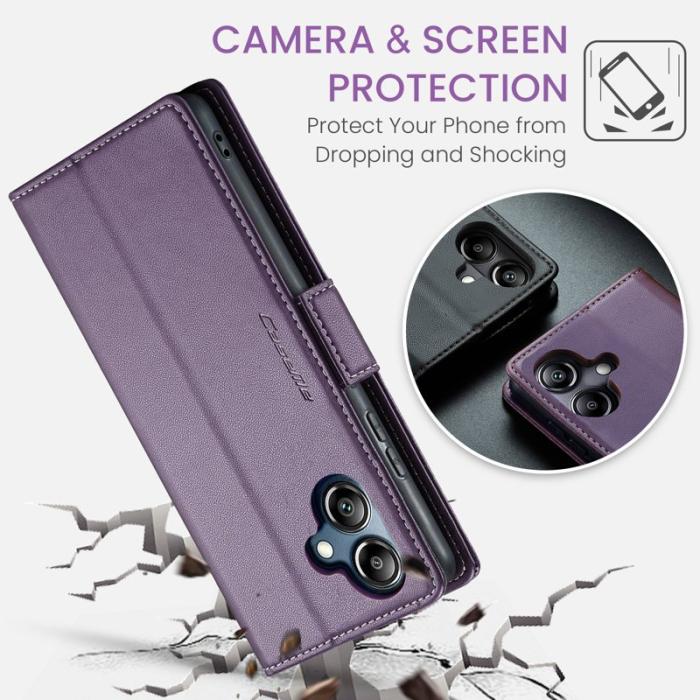 Caseme - CASEME Plånboksfodral Konstläder för Samsung Galaxy A06 4G - Lila