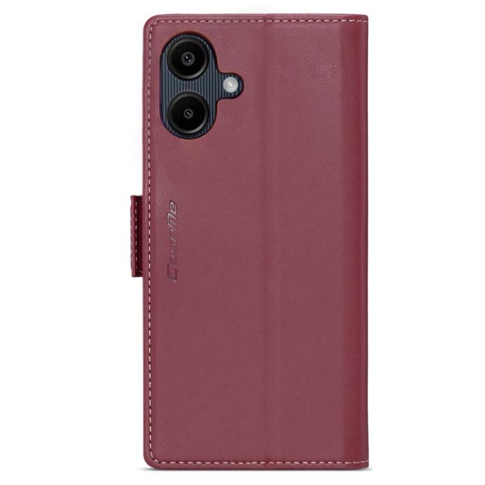 Caseme - CASEME Plånboksfodral Konstläder för Samsung Galaxy A06 4G - Röd