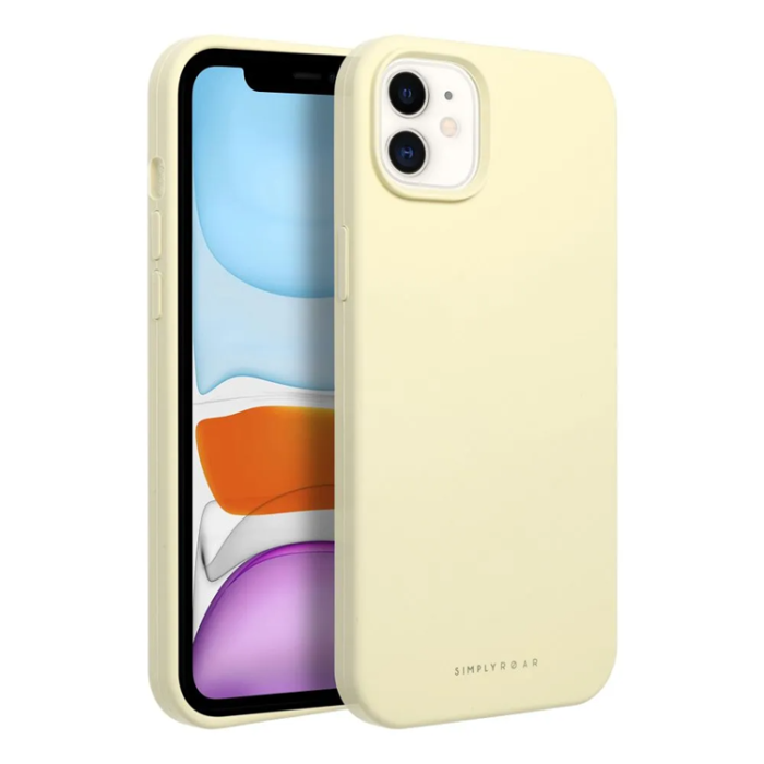 Roar - Roar iPhone 11 Mobilskal Roar Cloud Skin - Ljusgul