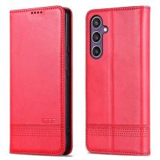 AZNS - AZNS Samsung Galaxy A36 5G Pl&aring;nboksfodral Konstl&auml;der - R&ouml;d