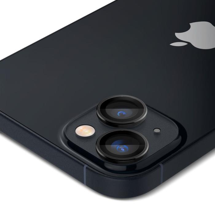 Spigen - Spigen [2-PACK] iPhone 14/14 Plus Kameralinsskydd i Härdat Glas Optik Pro