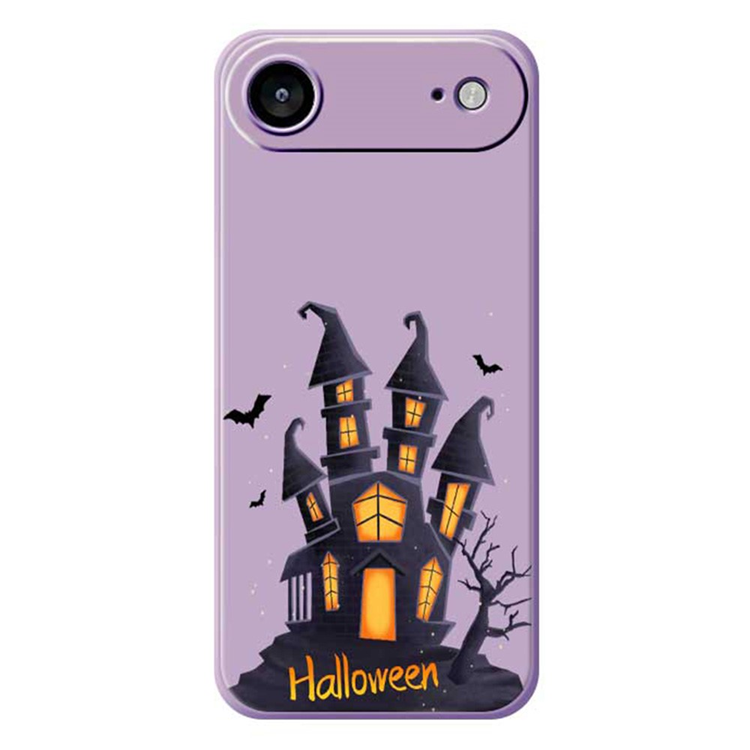 iPhone Air Mobilskal med Halloween Castle Pattern TPU - Lila | 2353 | AlltMobil