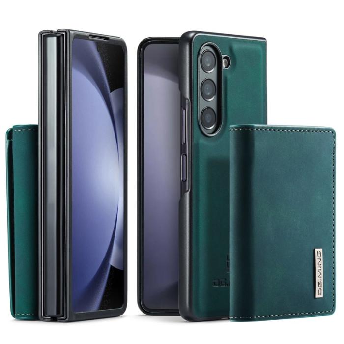 DG.MING - DG.MING Magnetiskt Avtagbart Plånboksfodral Samsung Galaxy Z Fold5 Grön