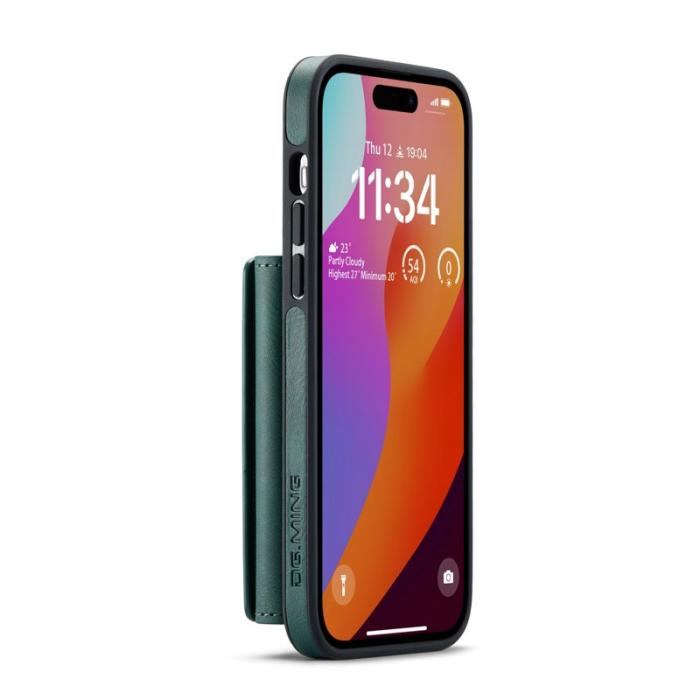 DG.MING - DG.MING M5 Series Mobilskal till iPhone 16 Pro Magnetiskt Konstläder Grön